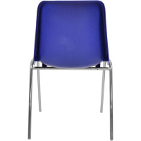 Стул ITALSEAT Vicenza-4 синий пластиковый, цвет Blu RAL 5002