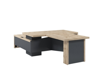 Стол Т-818.1000пр с блоком розеток и брифингом 1150 мм. Размер: 1800*3150*750