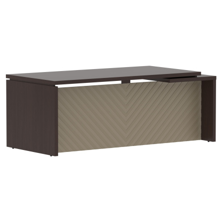 Стол руководителя TLCT 209(L) Венге Магия Z/Капучино 2000х900х750