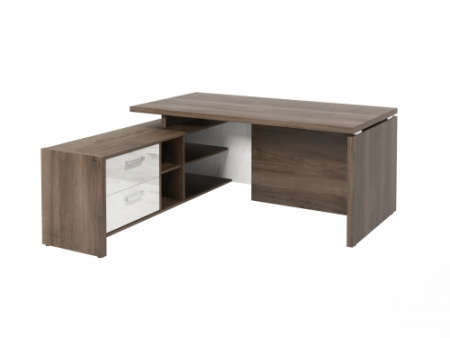 Стол FI-117L.GG левый. Фурнитура INOX. Размер: 1700*1800*750 мм