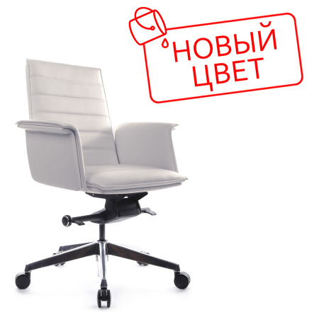 Кресло Rubens-M В1819-2 Светло-серый натуральная кожа 68*68*98-104