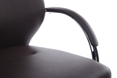 Кресло Alonzo-CF С1711 Тёмно-коричневый (3072) натуральная кожа 68*68*102-108