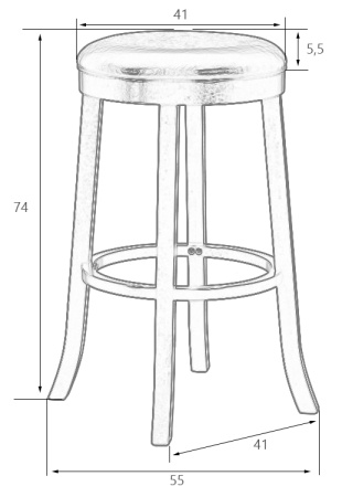 Круглый барный табурет DOBRIN BOB BAR, капучино, черный Круглый барный табурет DOBRIN BOB BAR, капучино, черный