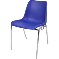 Стул ITALSEAT Vicenza-4 синий пластиковый, цвет Blu RAL 5002