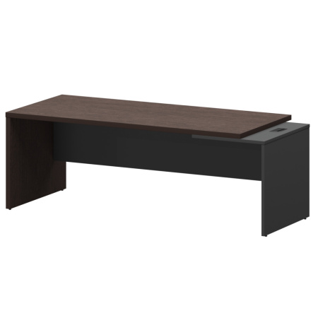 Стол руководителя правый KZ-22R Дуб венге/Графит 2200x900x750