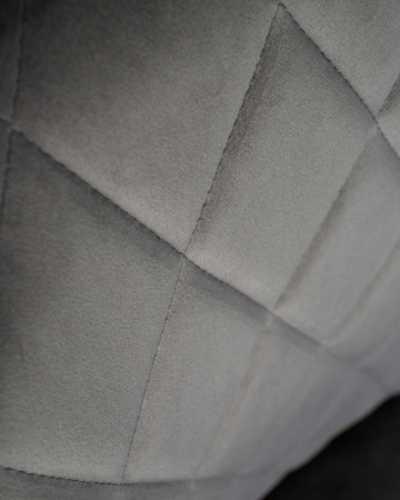 Стул для кухни DOBRIN ROBERT, черные матовые ножки, велюр V108-92 Антрацит