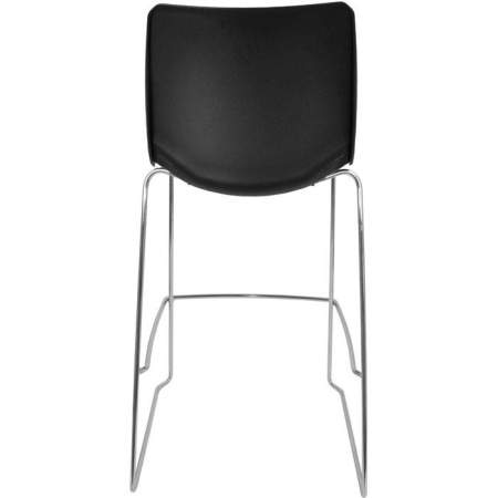 Барный стул ITALSEAT Race-Bar черный пластиковый, цвет Nero RAL 8022