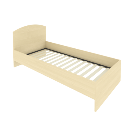 Light Кровать с ортопедическим основанием и изголовьем С-КИ-90 Клён 950*2050*900