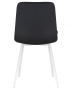 Стул для кухни DOBRIN ALEX, белые ножки, черный велюр (V108-77)