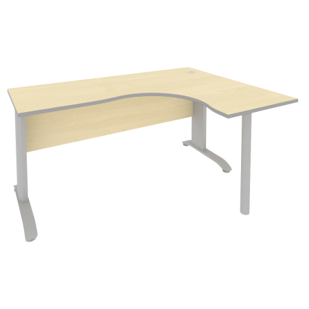 Стол криволинейный правый ПЛ.СА-4 (R) Клён металлик/Тёмно-серый металл