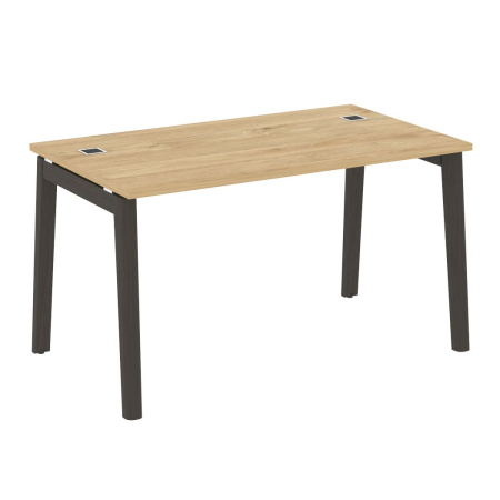 Стол руководителя OW.SRR-3.8 Тиквуд светлый/Дуб тёмный/Антрацит металл 1380*800*750