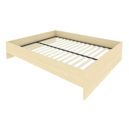 Light Кровать с ортопедическим основанием без изголовья С-К-160 Клён 1650*2050*400