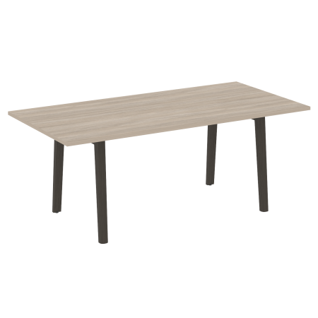 Стол переговорный OW.PRG-19 Дуб аттик/Дуб тёмный/Антрацит металл 1980*980*750