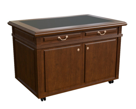 Приставка подкатная 120. темный орех. 120*80*80