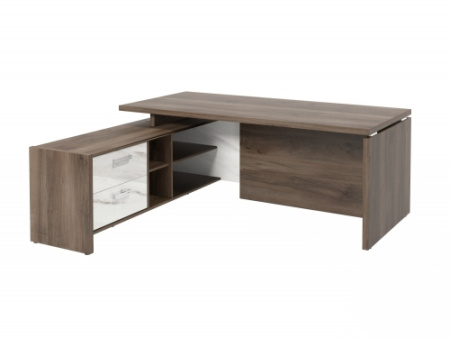 Стол FI-119L.GG левый. Фурнитура INOX. Размер: 1900*1800*750 мм