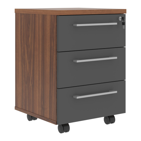 Тумба мобильная AMC-3D.A Антрацит/Орех Даллас 465х452х642