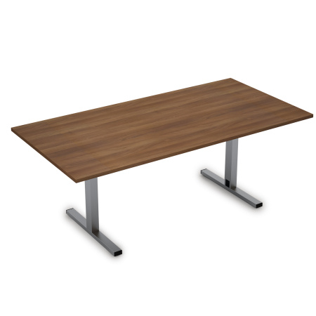 Стол для переговоров  2МТП.002 шамони темный/алюминий матовый